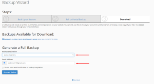 How to Run a Full Backup on cPanel New Jupiter Theme 4