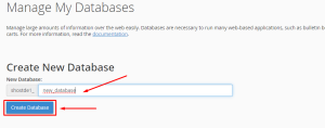 How to create a database 2