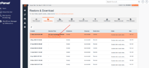 JetBackup - Home Directory Restoration
